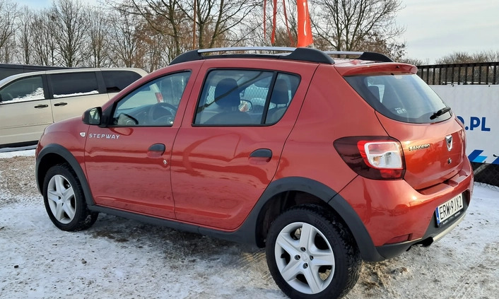 Dacia Sandero Stepway cena 28900 przebieg: 173000, rok produkcji 2015 z Wejherowo małe 106